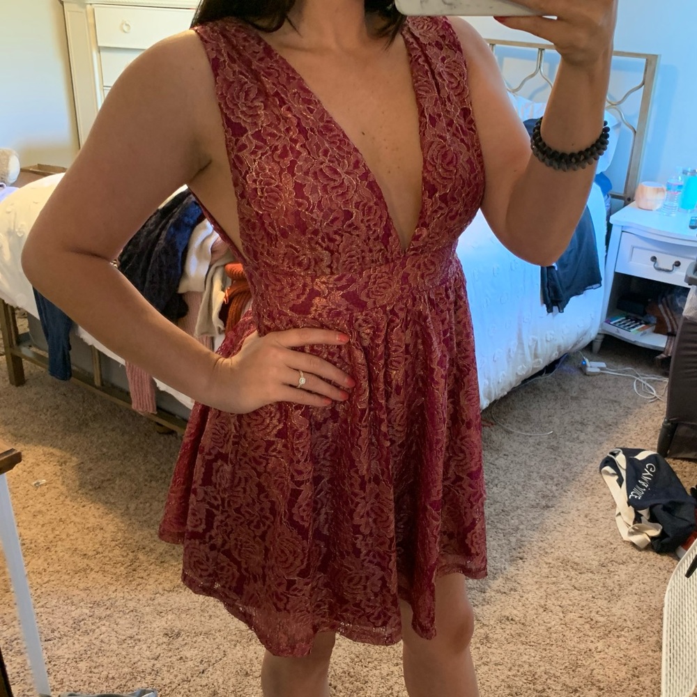 Lulus pink cocktail dress